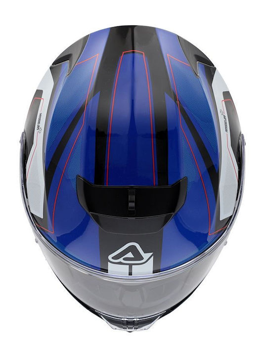 Acerbis Serel Blue / White Cască Moto Flip-Up ECE 22.05 1550gr cu Sunvisor
