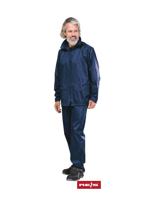 Set impermeabil pentru pantaloni și jachetă de motocicletă pentru bărbați Albastru Culoare Set impermeabil pentru pantaloni și jachetă de motocicletă pentru bărbați Albastru Culoare