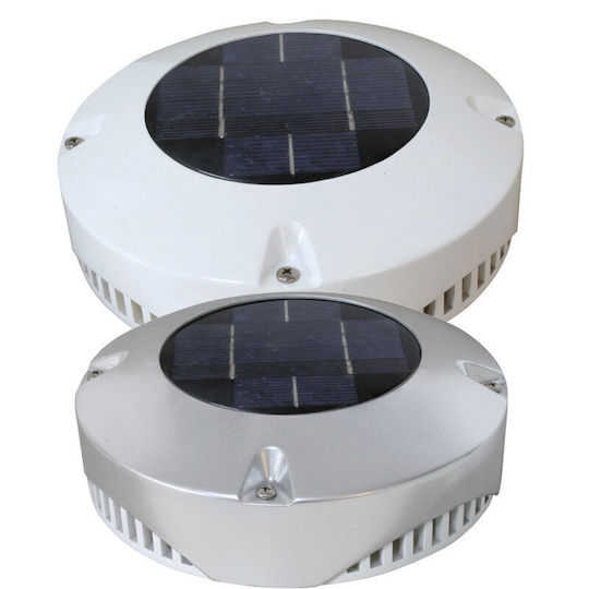 Lalizas Ventilator solar pentru barci cu diametru 200mm Argintiu culoare