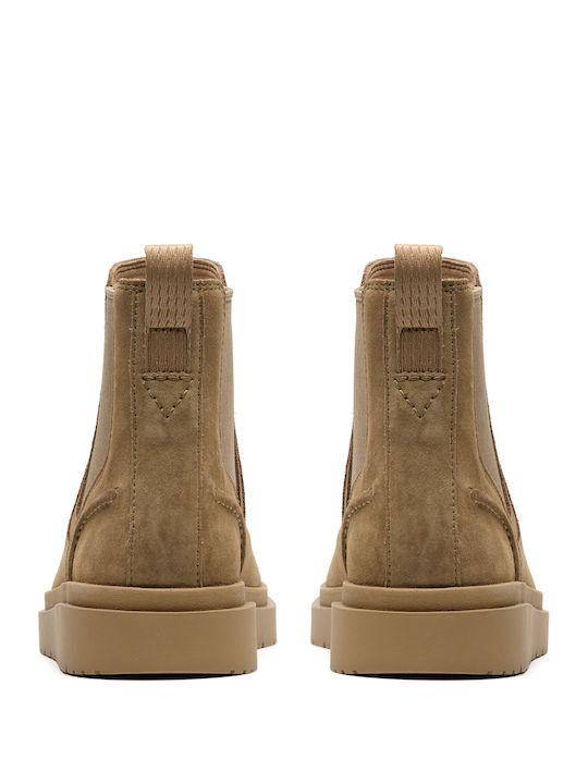 Easy Leder Beige Herrenstiefel