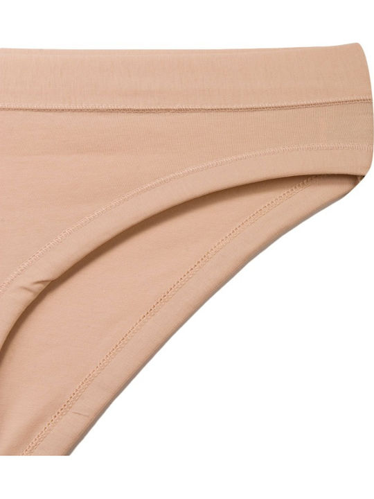 Βαμβακερά Women's Slip 3Pack Beige