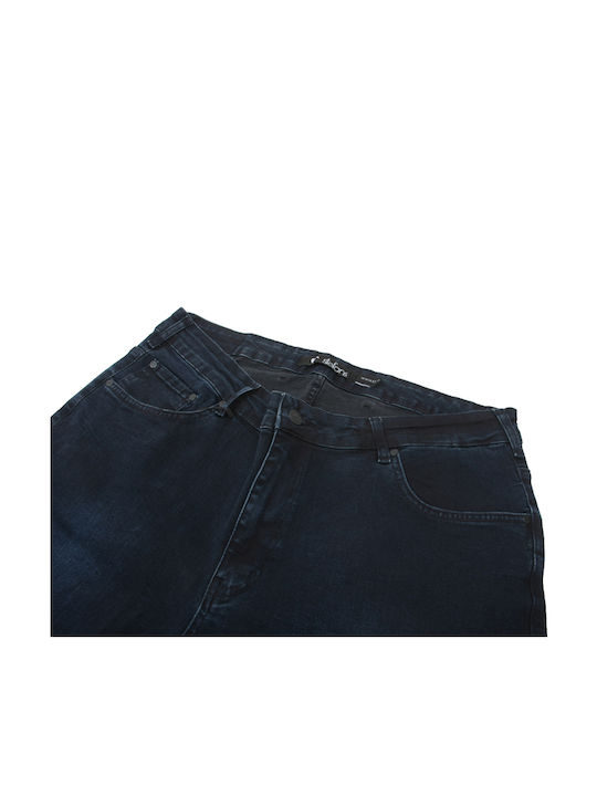 Men's Jeans Pants Elastic with Regular Fit Blue
