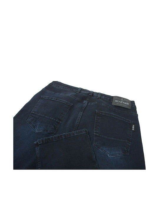 Men's Jeans Pants Elastic with Regular Fit Blue