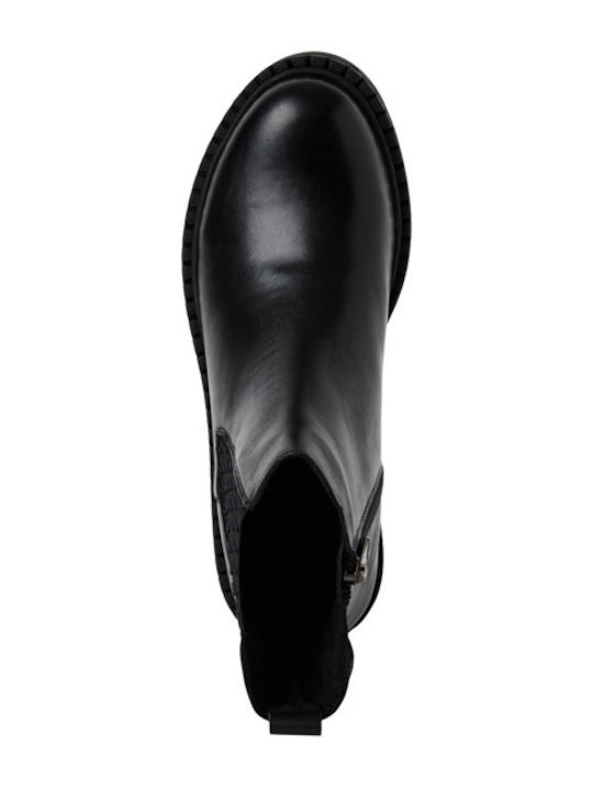 Leather Women's Ankle Boots Black