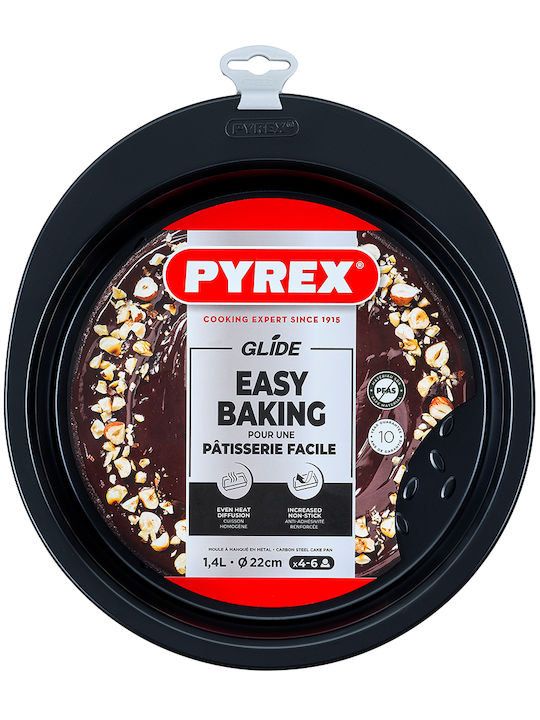Pyrex Tăvi de copt Rotund Aluminiu cu Strat Antiaderent 22cm