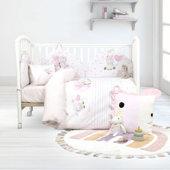 Nima Baby Duvet Cover Set With Pillowcase Multicolour 110x145cm