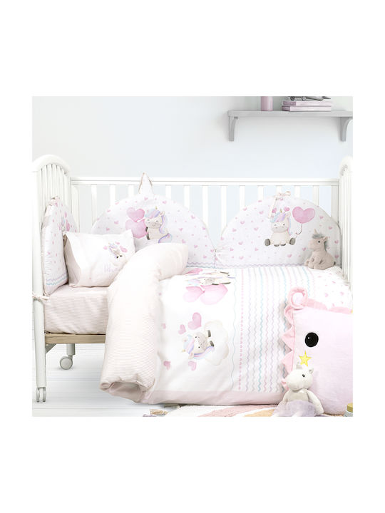 Nima Baby Duvet Cover Set With Pillowcase Multicolour 110x145cm