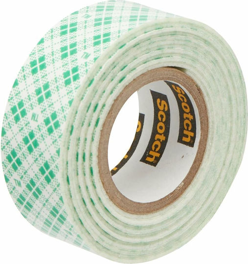 3M Self-Adhesive Double-Sided Tape White 19mmx1.5m 1pcs