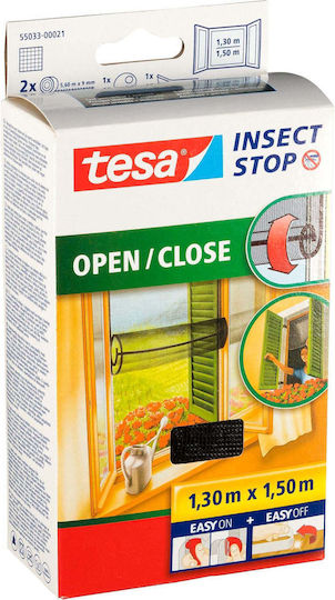 Tesa Hook & Loop Σίτα Παραθύρου με Σκρατς Κάθετης Κίνησης 150x130cm Tesa Hook & Loop Σίτα Παραθύρου με Σκρατς Κάθετης Κίνησης 150x130cm