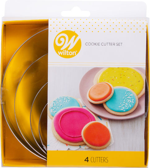 Wilton Metallic Round-Shaped Cookie Cutter 4pcs