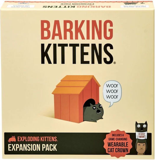 Game Expansion Barking Kittens for 2-5 Players 7+ Years Old (EN) Exploding Kittens