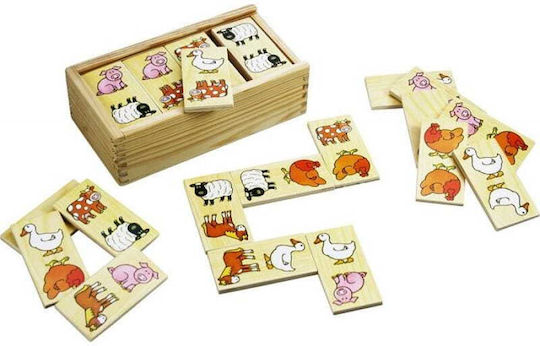 Joc de Societate Domino Farm pentru 2-4 Jucători 2+ Ani Big Jigs