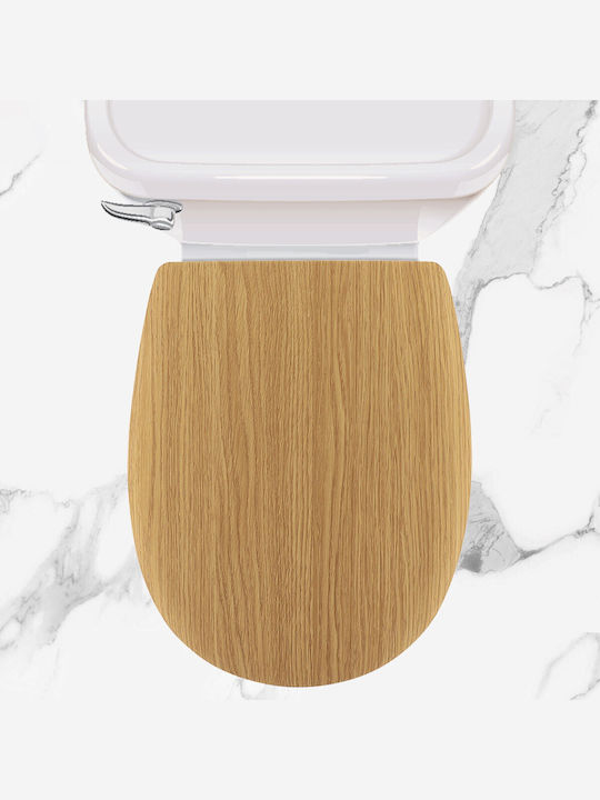 Eurocasa Capac WC Lemn 42x35.5cm Maro