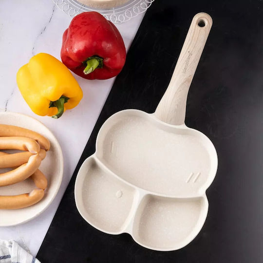 Klausberg Tigaie din Aluminiu Turnat cu Strat de Piatră 34cm