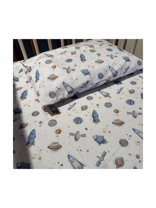 Grandes Suenos Baby Sheet Crib Cotton White 70x140cm