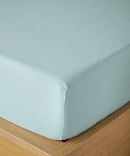Kentia Suave 10 Baby Sheet Crib Cotton Fitted Green 70x140cm