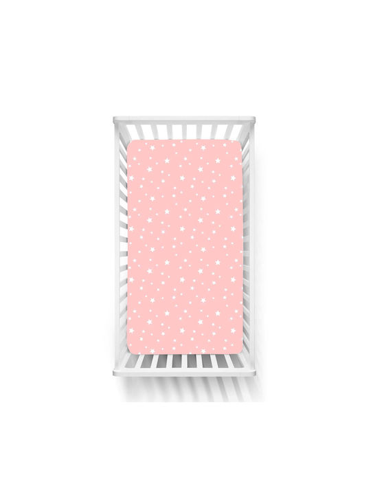 Astron Italy Fitted Paradise Pink Baby Sheets 170x130cm