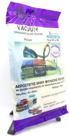 TnS with Lavender Plastic Storage Bag For Clothes Airtight and with Vacuum 85x65cm 1pcs