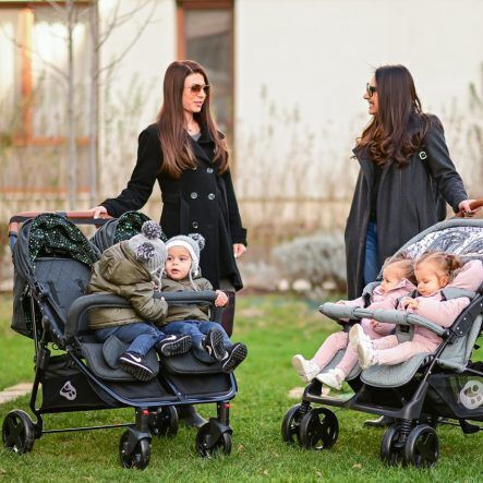Lorelli Twin Reglabil Cărucior dublu Potrivit pentru Nou-născut Verde 14.70kg