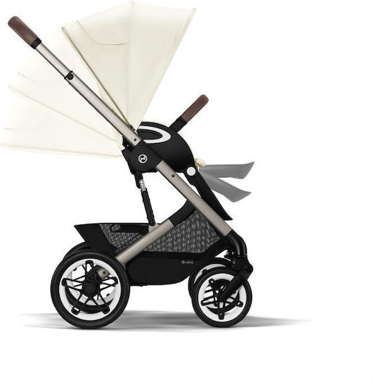 Cybex Talos S Lux Verstellbar Kinderwagen Geeignet für Neugeborene Seashell Beige 14.2kg