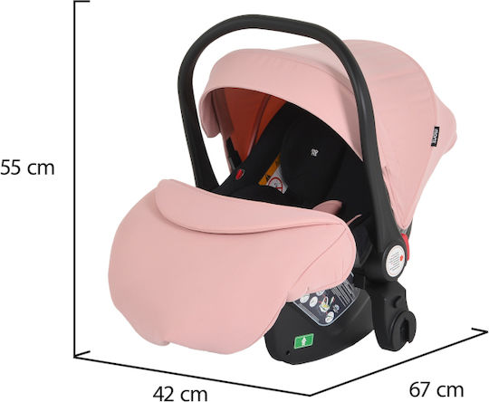 Moni Bingo Adjustable 2 in 1 Baby Stroller Suitable for Newborn Pink Icing