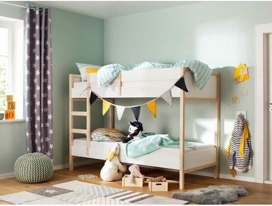 Single Bunk Bed for Mattress 90x200cm