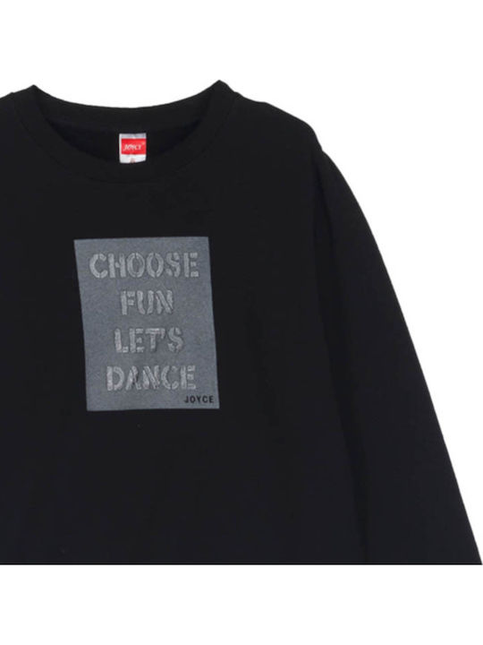 Kids Sweatshirt Black Let's Dance