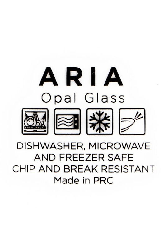 Eaton Dining Aria Eaton Πιάτο Βαθύ από Πορσελάνη Λευκό με Διάμετρο 24cm