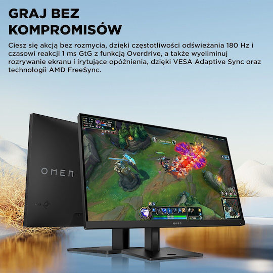 HP OMEN 27q G2 IPS HDR Gaming Monitor 27" QHD 2560x1440 180Hz with Response Time 1ms GTG