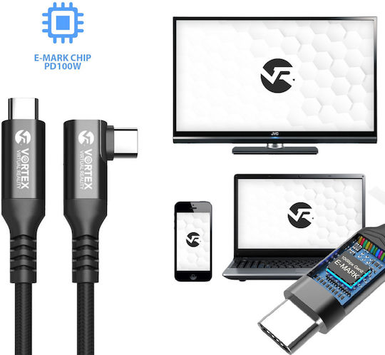 Vortexvr USB Typ-C Kabel 3m 10 Gbps Power Delivery 100W Schnelles Laden Meta Quest Link Oculus Link