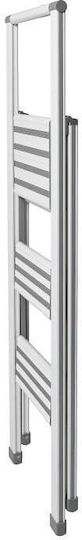 Weiße Klappleiter Wenko Aluminium Höhe 127 cm