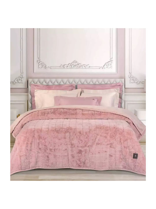 Greenwich Polo Club 3499 Furry Blanket Double 220x240cm Salmon