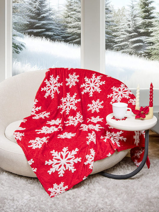Nima Snowtime Κουβέρτα Fleece Καναπέ 130x170εκ. Snowtime