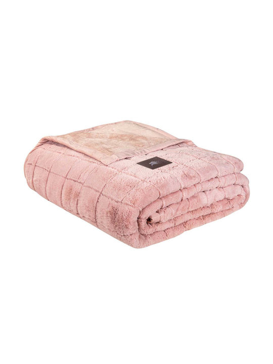 Greenwich Polo Club 3499 Furry Blanket Double 220x240cm Salmon