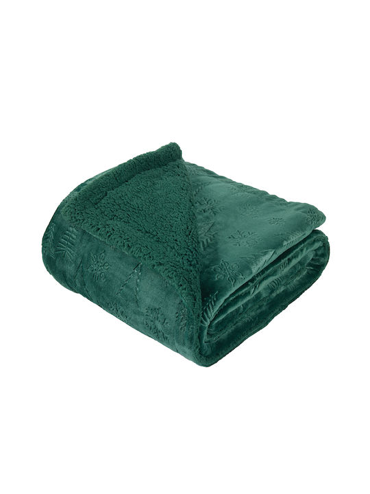 Das Home 1374 Decke Fleece Couch 130x170cm Grün