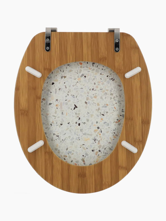 Eurocasa Καπάκι Λεκάνης Ξύλινο 47x37.5cm Πολύχρωμο