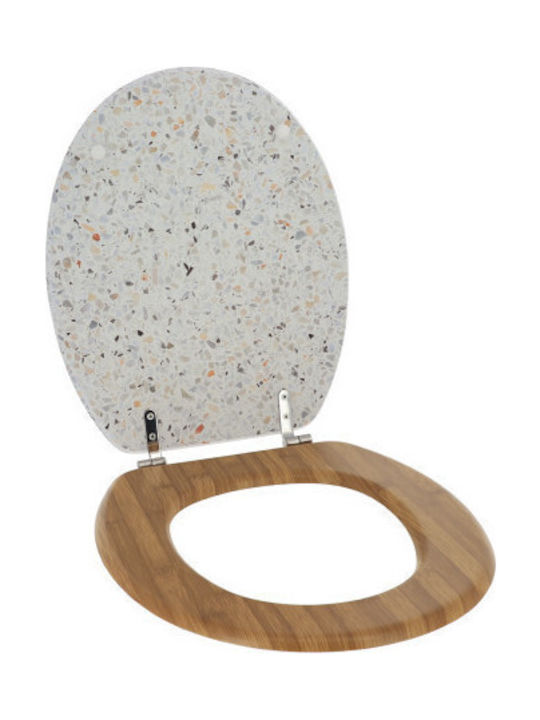 Eurocasa Toilettenbrille Hölzernes 47x37.5cm Mehrfarbig