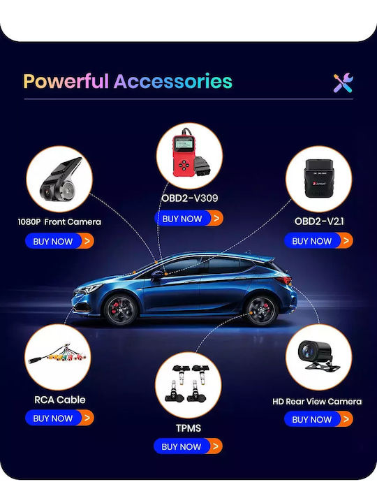 Sistem Audio Auto pentru Toyota Yaris 1999-2005 (Bluetooth/USB/WiFi/GPS/Apple-Carplay/Android-Auto) cu Ecran Tactil 9"