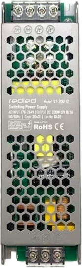 Redled LED Power Supply Power 200W with Output Voltage 12V