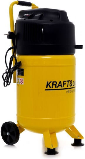 Kraft & Dele Μονοφασικό Κομπρεσέρ Αέρος με Ισχύ 2hp και Αεροφυλάκιο 30lt