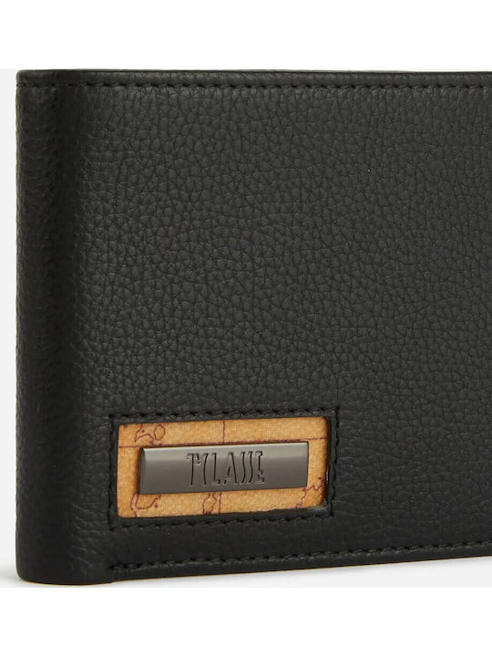 Leather Men's Wallet Coins Black