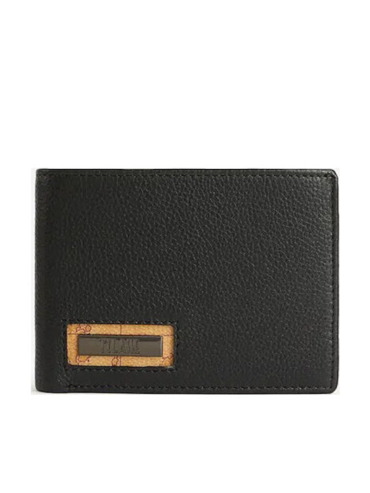 Leather Men's Wallet Coins Black