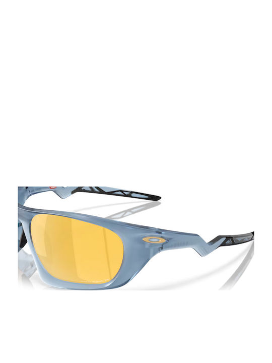 Oakley Lateralis Мъжки Слънчеви Очила със Син Пластмасов Рамка и Жълт Поляризирани Огледален Стъкла OO9431-15