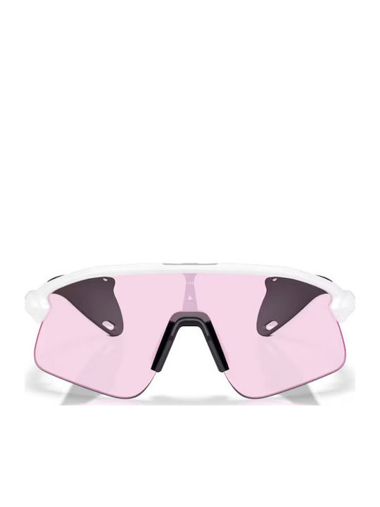 Oakley Stunt Devil Unisex Ochelari de soare cu Alb Cadru și Roz Lentilă OO9517-07