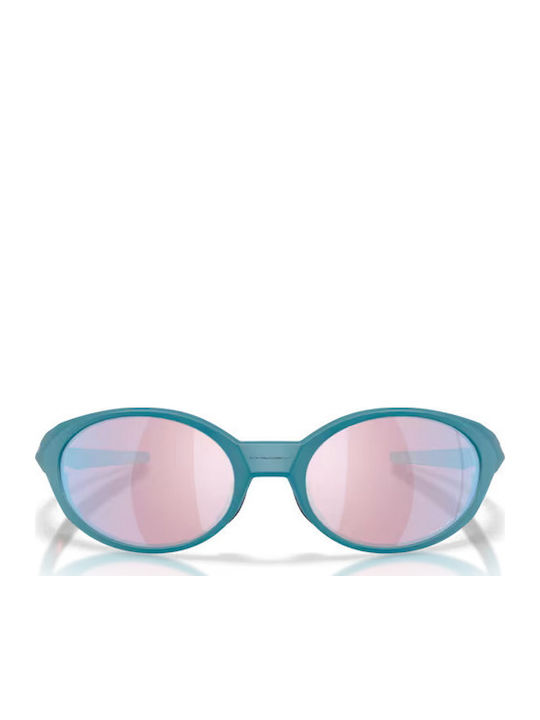 Oakley Redux Дамски Слънчеви очила с Тюркоазен Рамка и Розов Огледална Леща