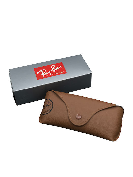 Ray Ban Unisex Sonnenbrille mit Silber Metall Gestell und Lila Spiegel Linse RB3768 003/MH