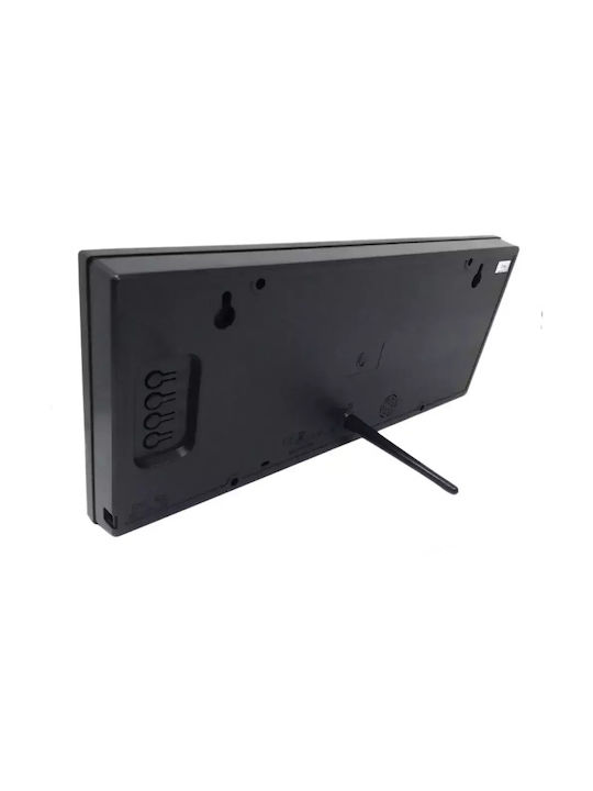 Wall Clock Digital Black Ø36cm