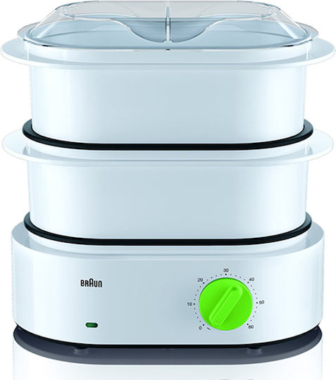 Braun Tribute Collection Food Steamer with 2 Steaming Decks 6.2lt