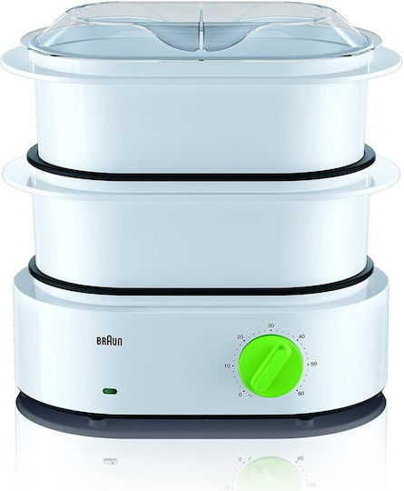 Braun Tribute Collection Food Steamer with 2 Steaming Decks 6.2lt