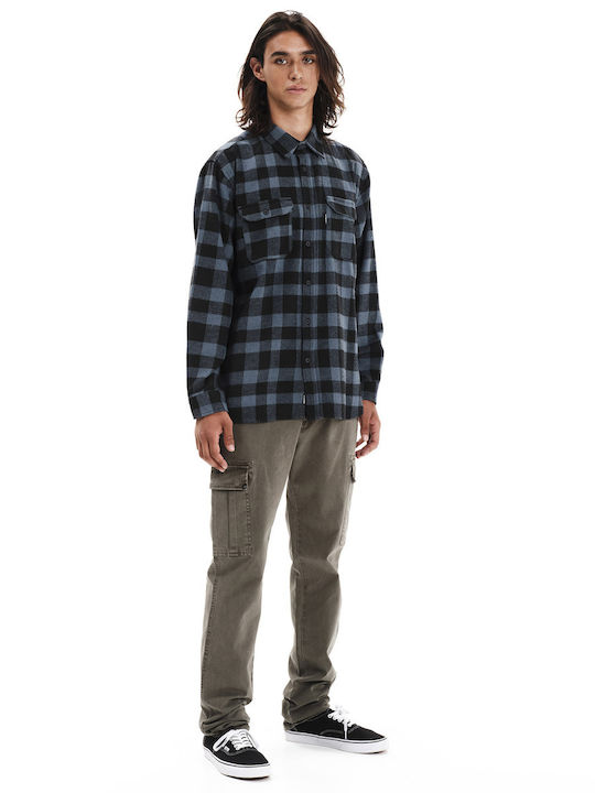 Langärmlig Flanell Hemd Geprüft Plaid